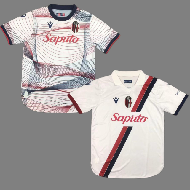 1909 Jersey 2324 Jersey Bologna Football Jersey Camisa de futebol de