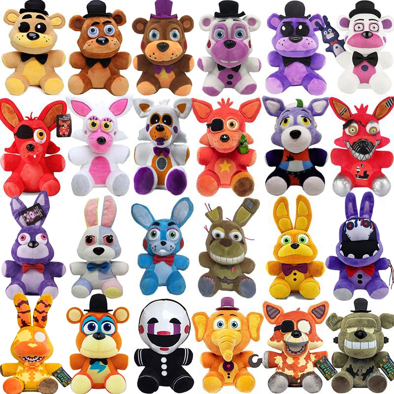 Cinco Noites No Freddy Fnaf Brinquedos De Pelúcia Fofinhos Jogo Doll 20 CM  Bonnie Bear Cartoon Bonecas Recheadas Toys For Children Gifts