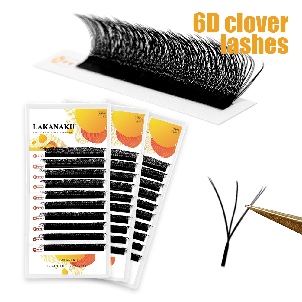 Cílios 4D CLOVER Shape Black Curvatura L - Up Beauty