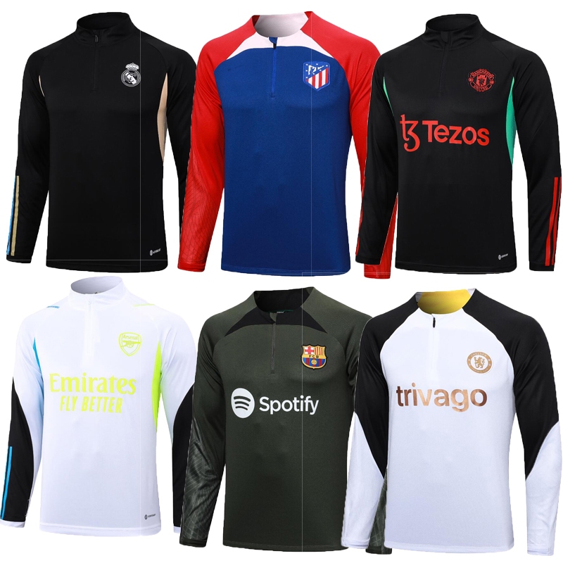 2023 20234 AJK Camisa De Treino De Futebol DJM Meio Zíper De camisa de ...