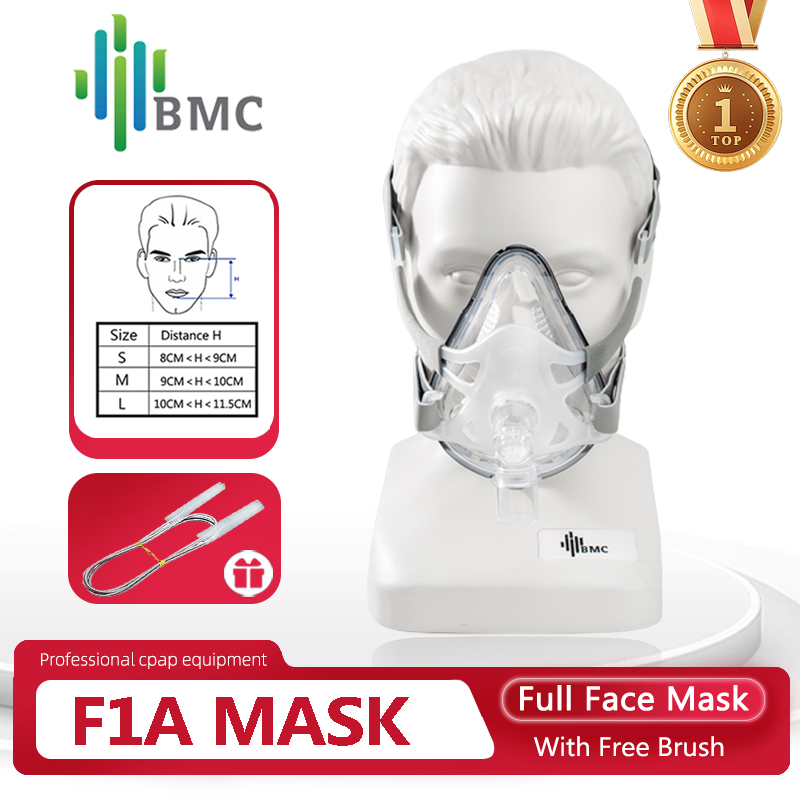 BMC F1A Máscara Facial Completa FM1A Para CPAP Máquina Bipap COPD ...