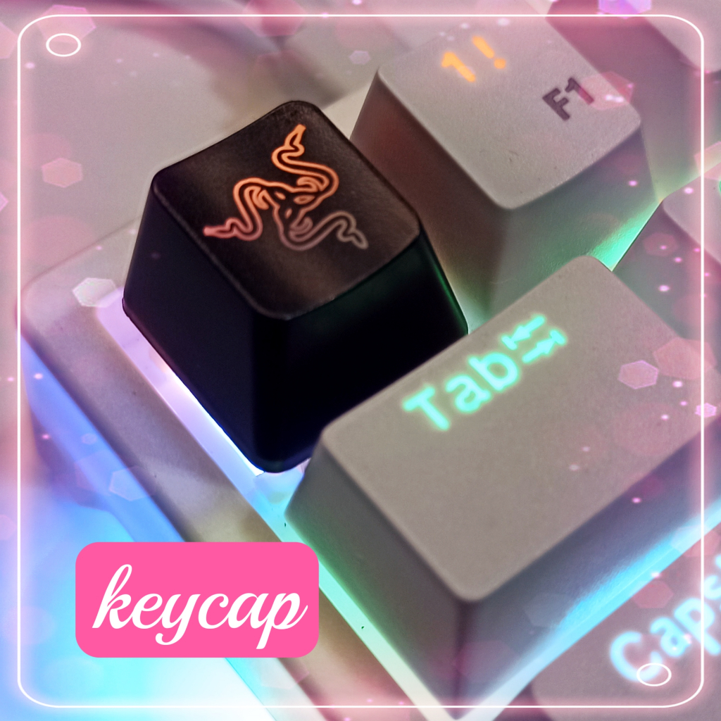 Keycap translúcido 1PCS Razer Keycap cheio de tecnologia PBT teclado ...