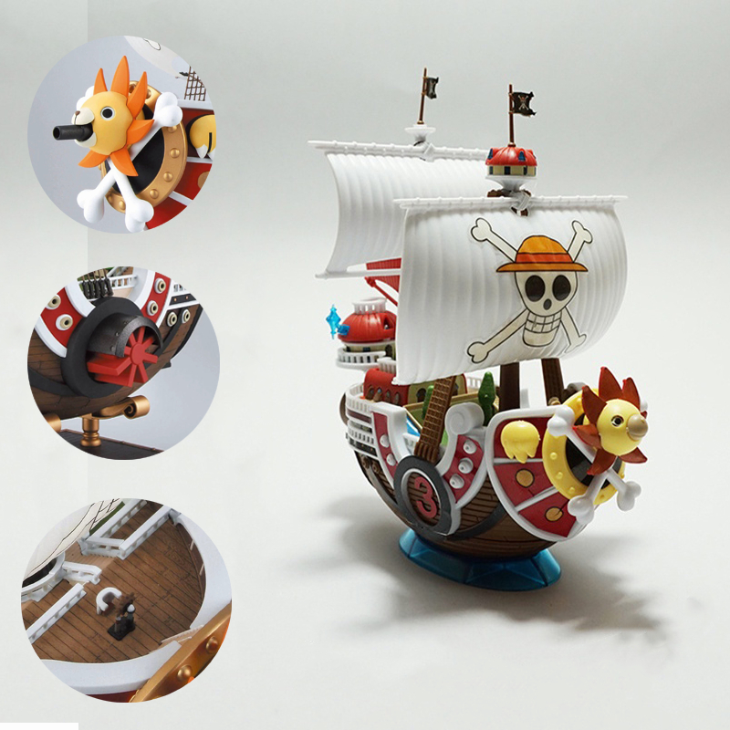 F One Piece Mil Sunny Navio Pirata Modelo De Brinquedo Montado Collectible M