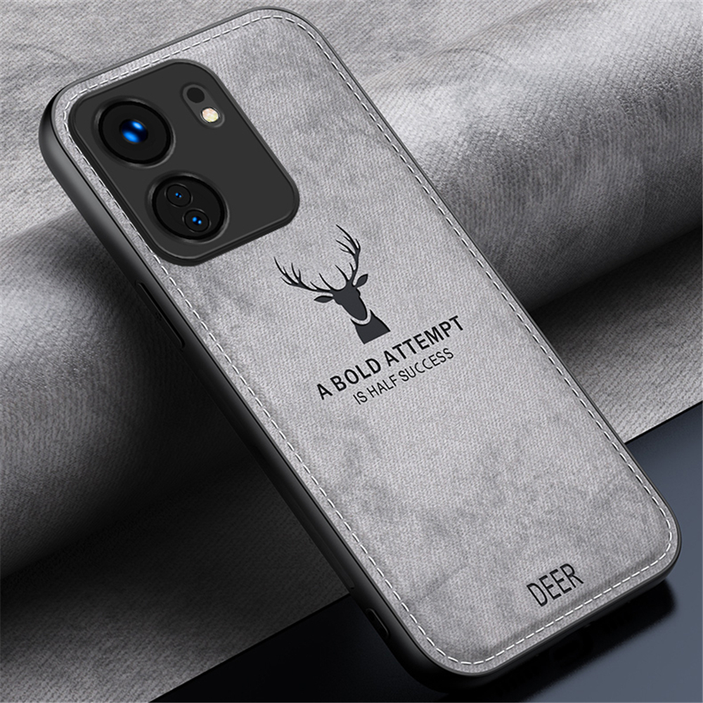 Redmi 13C Capas À Prova De Choque Capa Macia De Tecido De Veado Vintage