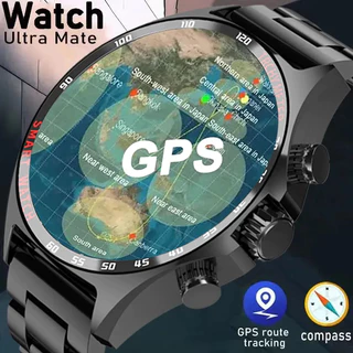 LIGE novo gps relogio inteligente masculino bússola ao ar livre esporte pulseira de fitness chamada relógio à prova dwaterproof água aço smartwatch para android e ios