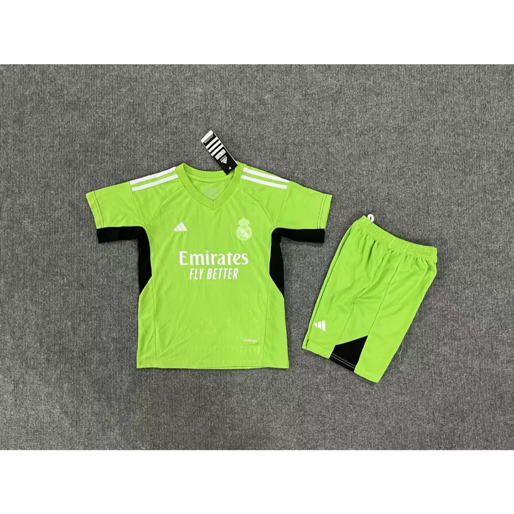 2023/2024 Real Madrid Goleiro Jerseys De Futebol Versão Tailandesa Camisa De Alta Qualidade kit Infantil