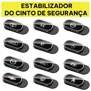 1/2 Peças de Suporte de Fivela de Cinto de Segurança de Carro com Clipe Magnético Ajustador de Tensão de Cinto de Segurança