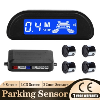 Kit Completo De Sensor De Estacionamento Reverso Com Visor Digital Sinal Sonoro 4 * 22mm Sensores Oito Cores