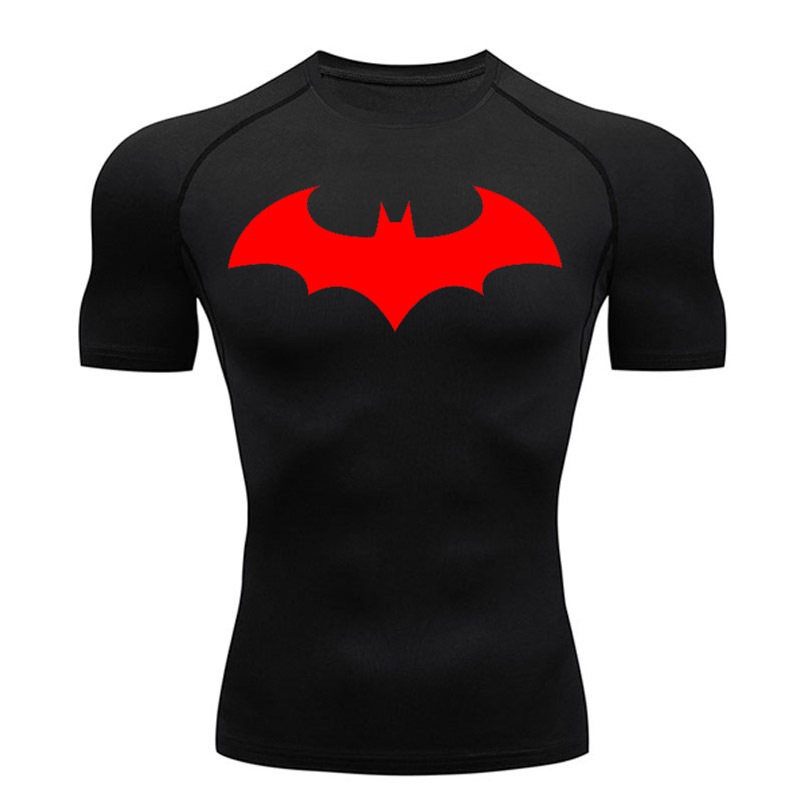 Batman Compression Short Sleeve T-Shirt Men Gym Crossfit Sports