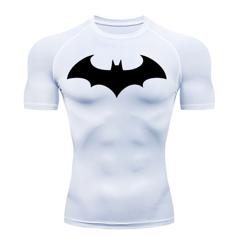 Batman Compression Short Sleeve T-Shirt Men Gym Crossfit Sports