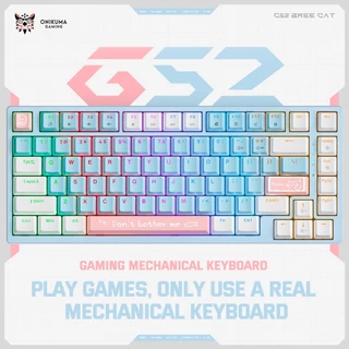 ONIKUMA G52 Novo Teclado De Jogo Com Fio 82 Mecânico De Chave