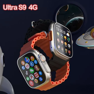 [Cartão SIM 4G] 4G 5G Network S9 Ultra Smartwatch Phone GS37 Android 8.1 4G + 64G 1280mAh Grande Bateria Câmera Dupla À Prova D'água Telefone S8 Atualizado