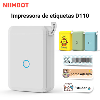 NIIMBOT D110 Impressora de Etiquetas Inteligente Térmica Bluetooth sem Tinta para iOS Android.