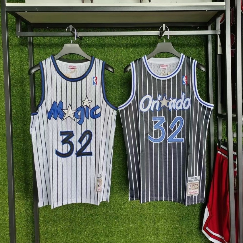 Masculina Camisa 2023NBA Orlando Magic Shaquille O'Neal Blue Camiseta ...