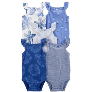 carterr Macacão de bebê bebê verão colete macacão feminino recém-nascido macacão