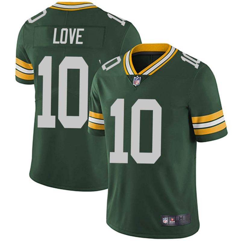 Masculino Camiseta 2023NFL Green Bay Packers Jordan Love Limitada Camisa De Jogador De Futebol Americano Jersey