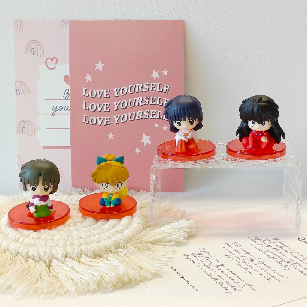 4pcs Inuyasha kikyo kagom sesshoumaru sango Figura De Ação Brinquedo boneco