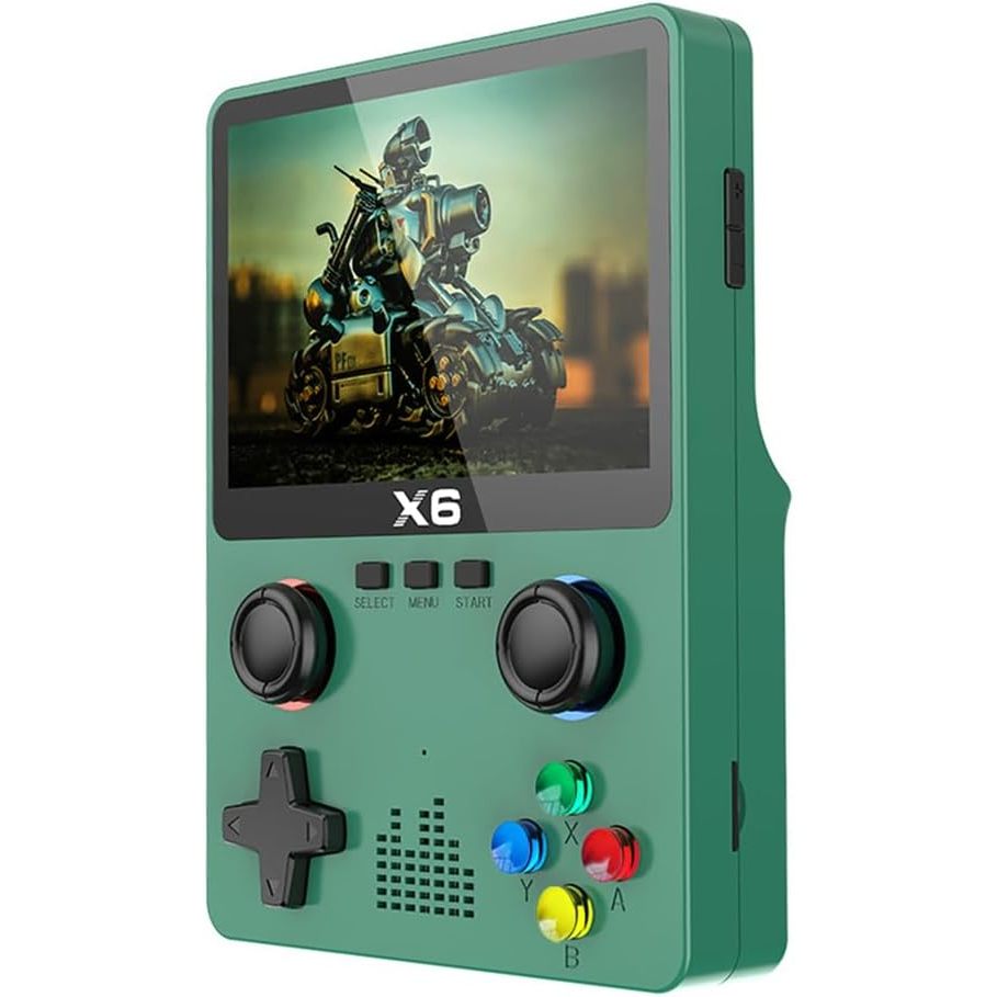 X6 Console De Jogo Portátil , Jogos Embutidos De 10000 + , Retro Com Tela IPS De 3,5 Polegadas , 11 Emuladores Joystick 3D Duplo , Suporta De Dois Jogadores