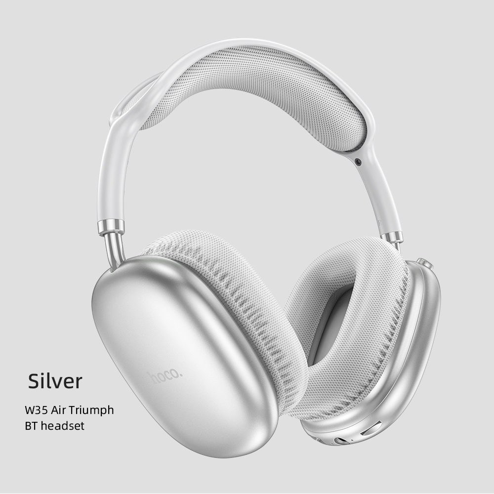 HOCO W35 Air Wireless Headphones Fone De Ouvido Bluetooth HIFI Estéreo  AUX/TF Modo Cartão Mãos Livres Com Cabo De Áudio
