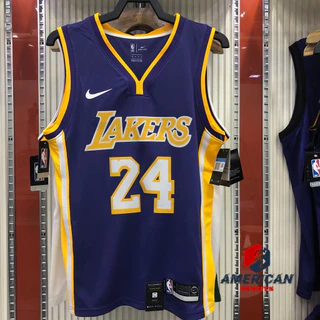 Basquetebol Masculino Jersey Los Angeles Lakers Kobe Bryant NBA Púrpura