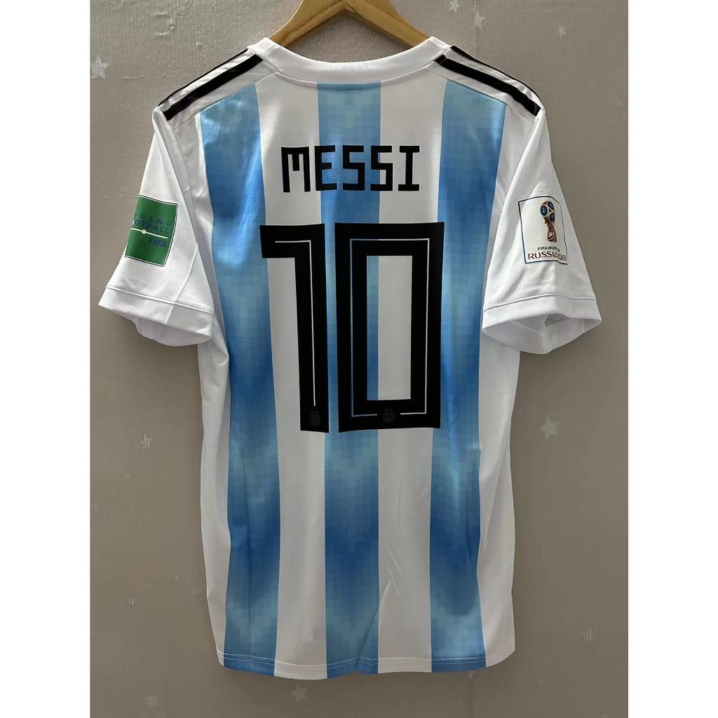 2018 Argentina Camiseta Personalizada De Alta Qualidade Para Casa Retro Football Jersey MESSI