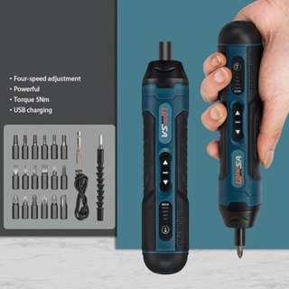 Conjunto De Chaves De Fenda Elétricas USB Furadeira 3.6V Recarregável 1300mah Bateria De Lítio Para Manutenção Doméstica Ferramentas