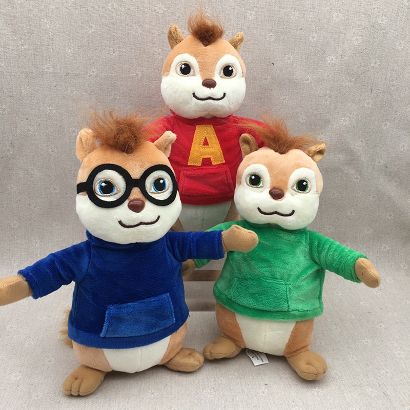 Alvin and the hot sale chipmunks plush dolls