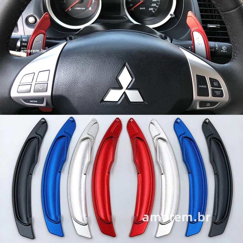 Custodia Portachiavi Auto In TPU E Lega Di Zinco Per Mitsubishi Outlander Lancer Pajero ASX RVR L200 – Colore Blu - 3