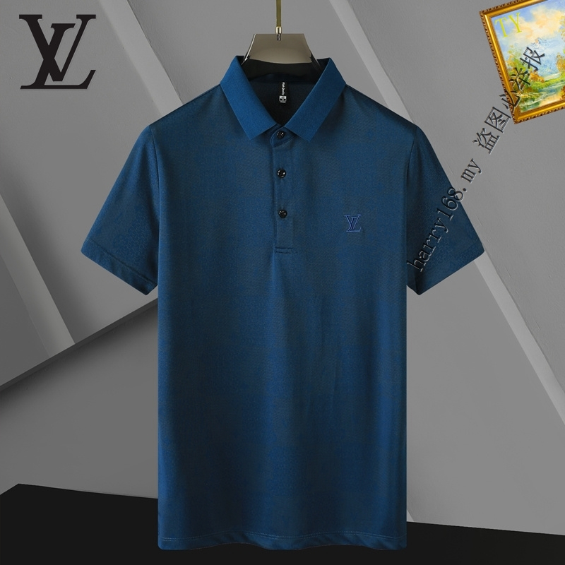 LV LOUIS VUITTON Camiseta Pólo Masculino De Algodão top PP925
