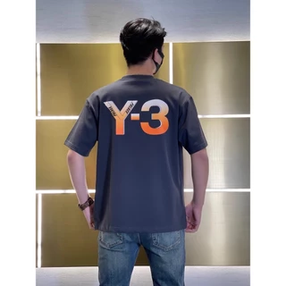 Costas Da Moda Camiseta De Manga Curta Y3 Impressa Com Pescoço Redondo Para Homem Versátil E Ajuste Solto Algodão Puro Y-3