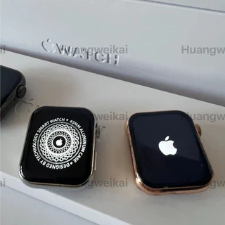 Relógio AMOLED Inteligente 38/40/41mm Tamanho TOP Em Aço Inoxidável Série 9 mini Correia Dupla De Borda Com Logotipo De Inicialização Carregamento Sem Fio Bluetooth Chamada vs hk9 ultra 2 h12 Olá 3