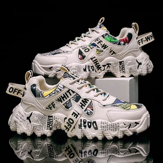 Tênis Casual Masculino De Moda Confortável Corrida Esportiva Elástica Não Deslizante Tendência Vulcanizada De Malha Masculina Respirável