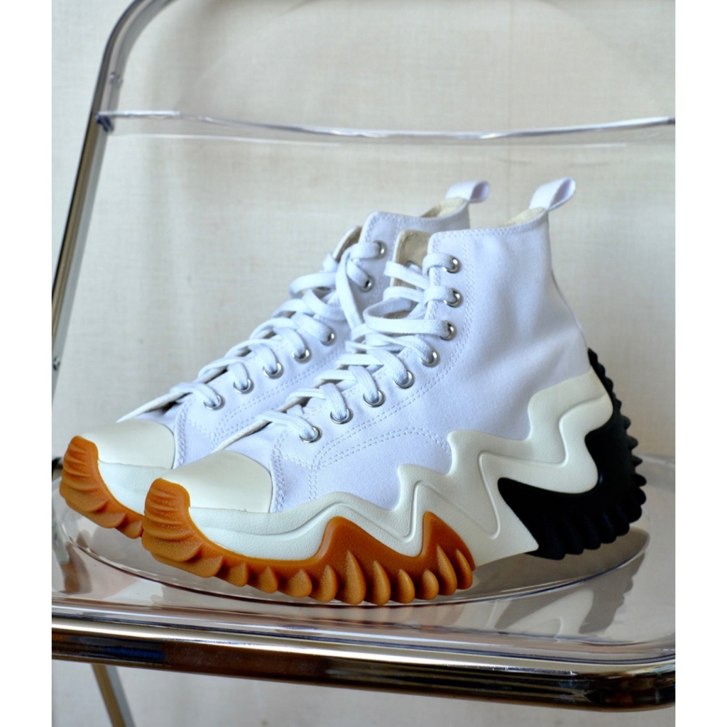 Con & 0Overse Run Star Motion 1970s Retro Unisex Unisexo De Fundo Espesso Moda Casual Sapatos Esportivos De Lona Alta Para Homens E Mulheres-B19