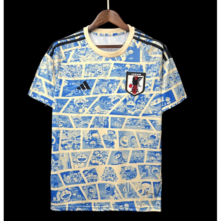 23/24 Versão Japonesa Doraemon Camisa De Manga Curta Futebol Masculino Tailandesa 1 : 1