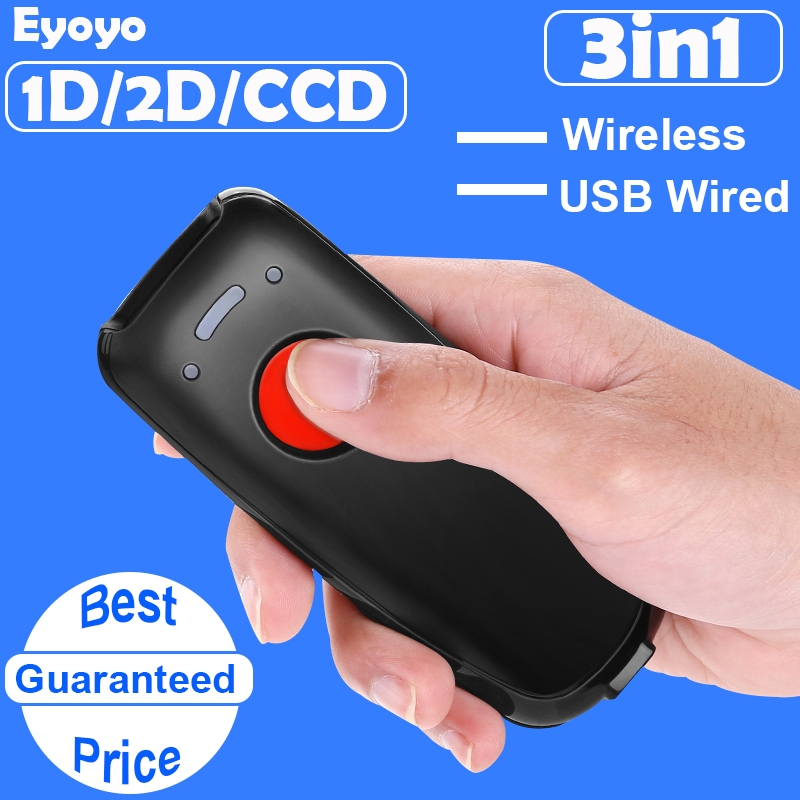 Eyoyo EY 022 Scanner Di Codici A Barre Bluetooth 2D Scanner Di Codici A Barre Telefono Con Clip Posteriore Wireless Regolabile Lettore Di Codici QR PDF417 1D X250626 Da 18,3 € | DHgate - Foto 2