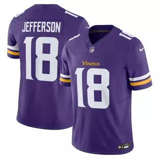 2023-24 Camiseta NFL Minnesota Vikings Justin Jefferson Regata Púrpura Limitado Camisa De Futebol Americano Jersey