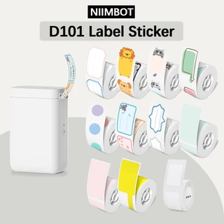 Niimbot D101 Rolos De Papel Autocolante À Prova D'água Vários Tamanhos De Padrões , Para Impressora De Etiquetas Térmicas Bluetooth , Uso De Preço/Escritório/Casa/Loja