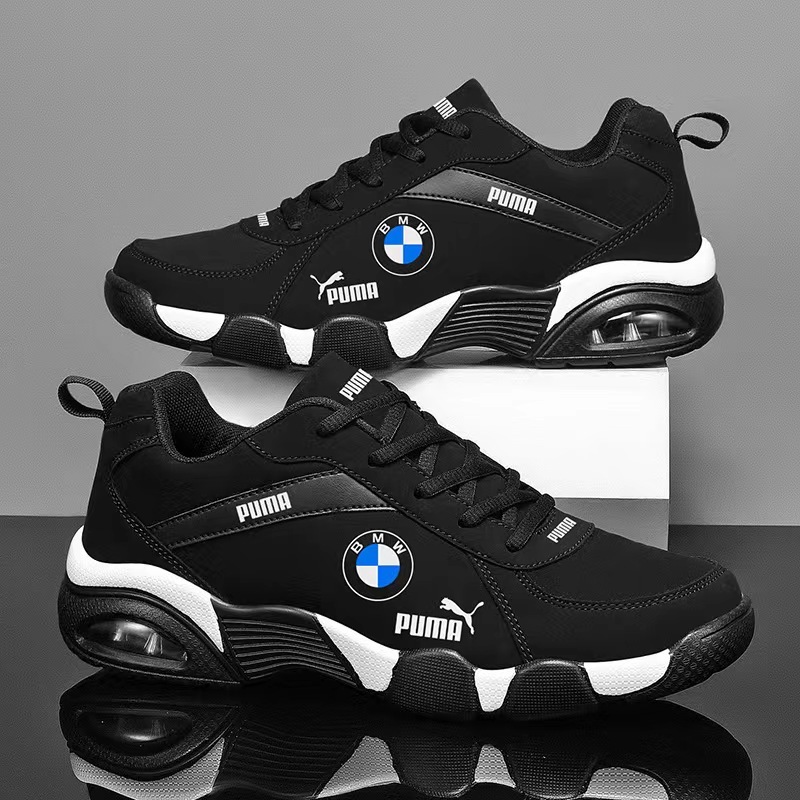 PUMA BMW Sapatos De Corrida Couro Viagem Casual Homens De Topo Baixo