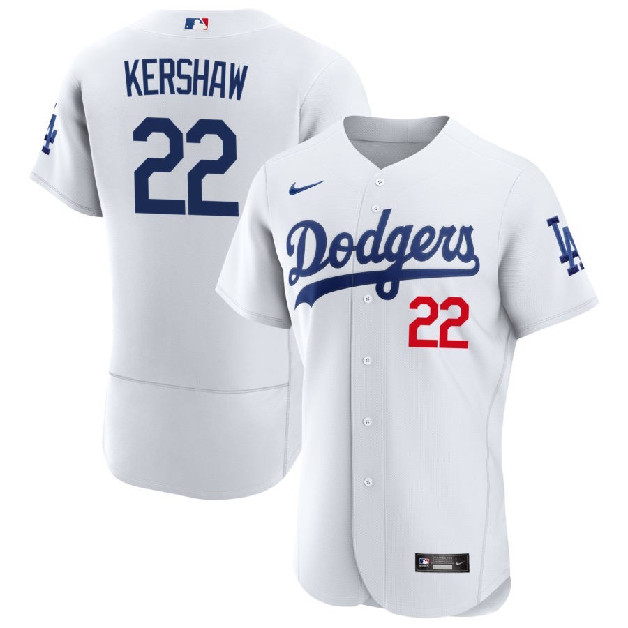 Homens Camisa 2023MLB Los Angeles Dodgers Clayton Kershaw Camiseta Jogador De Beisebol Jersey