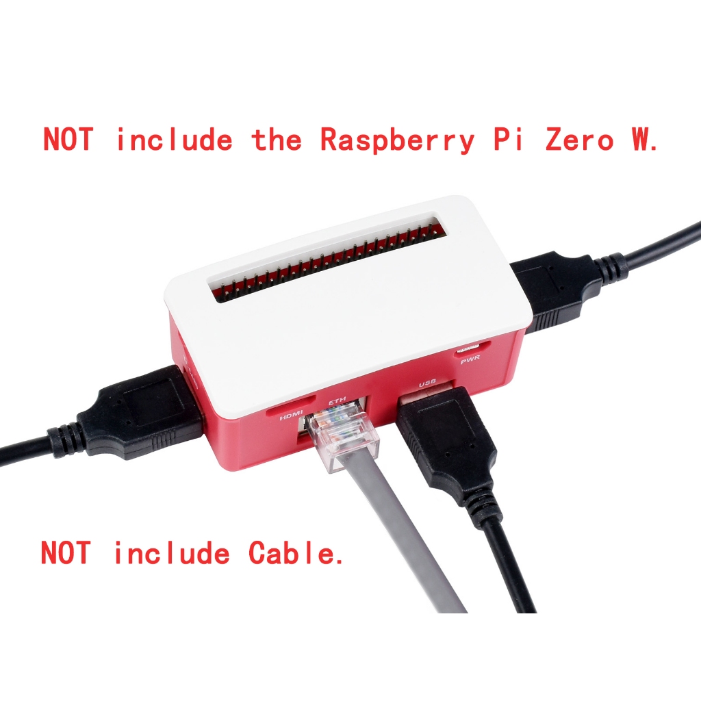 Placa De Expansão Ethernet USB HUB HAT RJ45 Módulo BOX Starter Kit Para ...