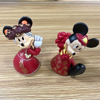 2Pcs/Set 6cm Figuras Disney Mickey Mouse Minnie Casar Festa De Aniversário Decoração De Bolo De Anime Em PVC Brinquedos Infantis