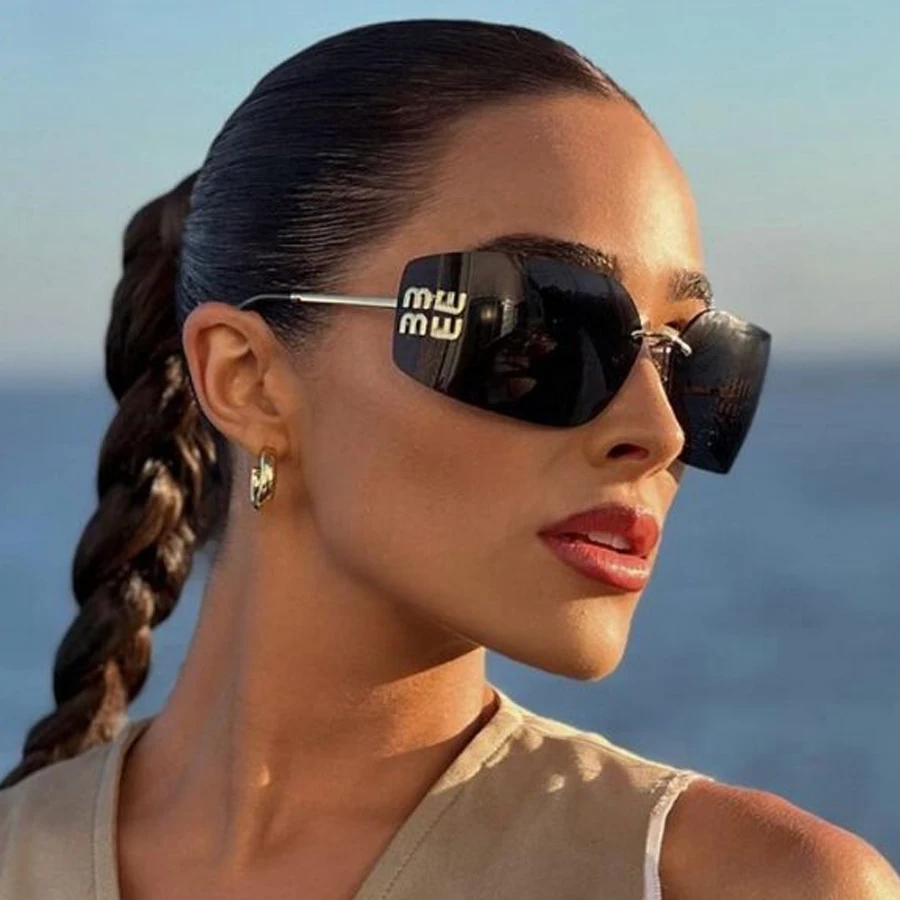 Y2K Óculos de sol da moda feminina - Escorrega o Preço