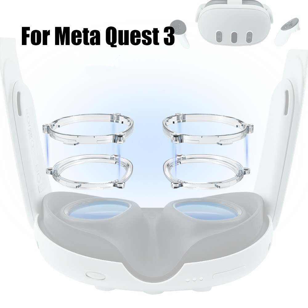 Amortecedor De Moldura De Luz Para Meta quest 3 VR Fone De Ouvido Óculos Proteção Magnética quest3 Acessório