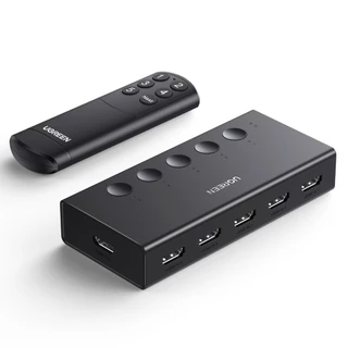 UGREEN 4k 60HZ HDR 5 Em 1 Saída HDMI Splitter Com Controle Remoto Para laptop Modelo PS5 Switch