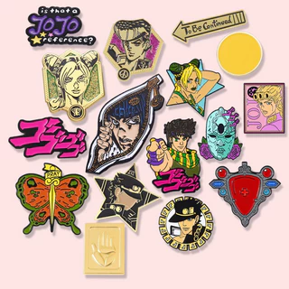 Animação Periférico Bizarro Aventura Cartoon Personagem Esmalte Pino JOJO Broche Lembrança Metal Crachá Presente Para Amigos