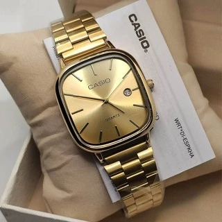 Relógio Casio Vintage Inox À Prova D'água A138 Golden