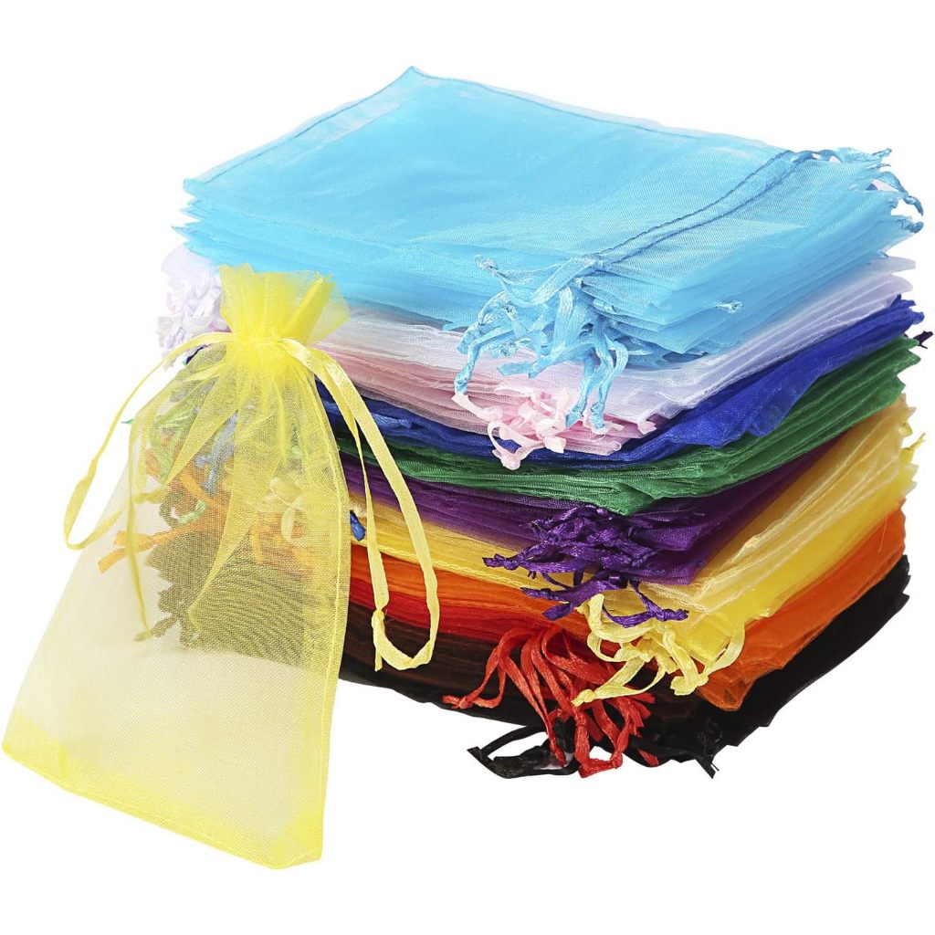 Saquinhos de Organza Presente - 9 x12 cm - Natal/Lembrancinhas/Casamento