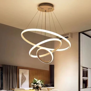 Candelabro De Teto Leve De 3 Cores Em 1 Para Sala De Estar Jantar