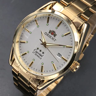 Relógio Mecânico Automático Masculino de Orients Relógio de Moda Golden Large Dial