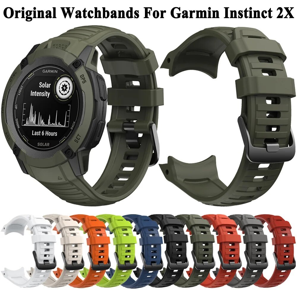 Para Garmin Instinct 2X, Moda, Esportes, Instinct 2X, Cinta de Silicone